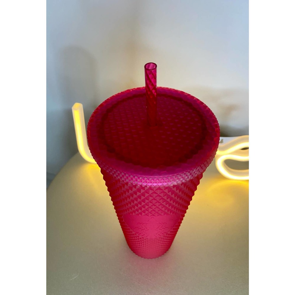 NWT Starbucks Ruby Red Studded/Bling Venti Tumbler. - Picture 3 of 3